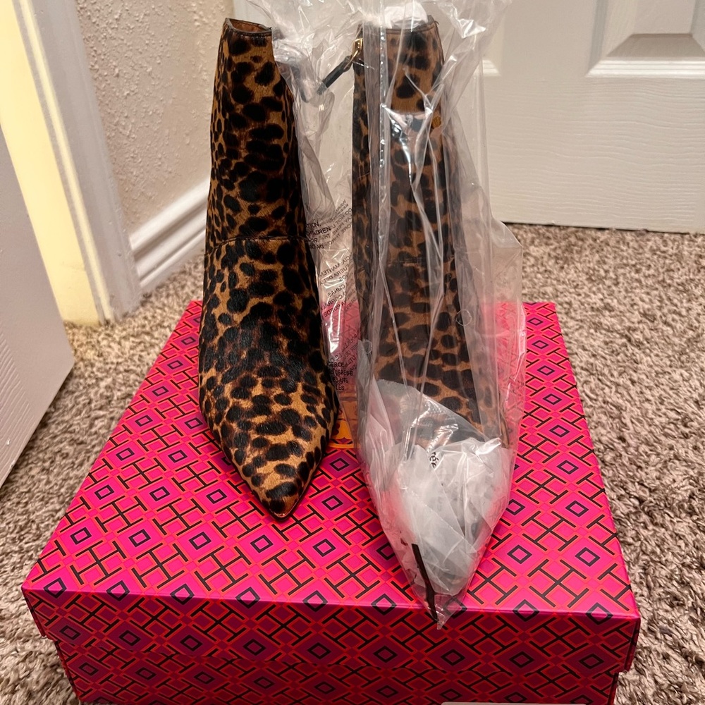 Tory Burch Leopard Boots